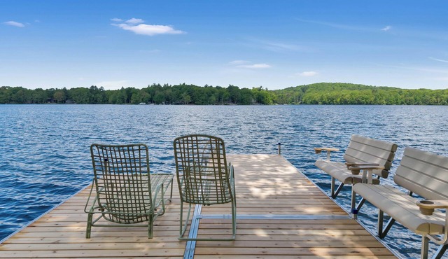 Time of Wonder | Lakefront Kennebunk Pond Retreat | Private Dock, Fire Pit, Paddle Boards & Family-Friendly Comfort Year Round