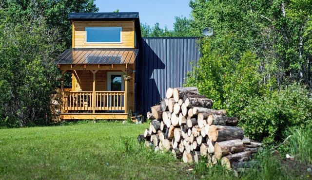 Tiny A-Frame Cabin with Outdoor Fire Pit!