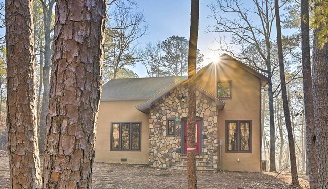 Tudor-Style Broken Bow Cottage w/Hot Tub & Decks!