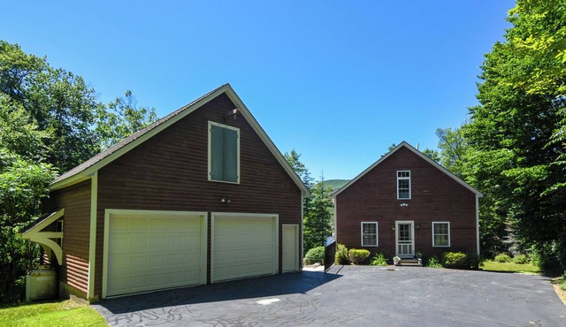 Waterfront home with in-ground pool and stunning views of Pleasant Mountain!